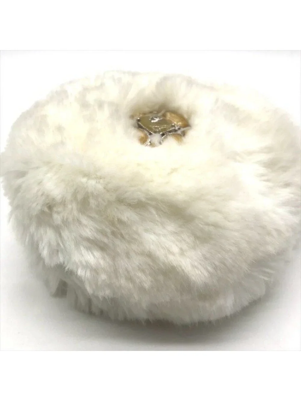 Chanel CC Logo Chain Shoulder Bag Crossbody White Silver - Picture 4 of 10